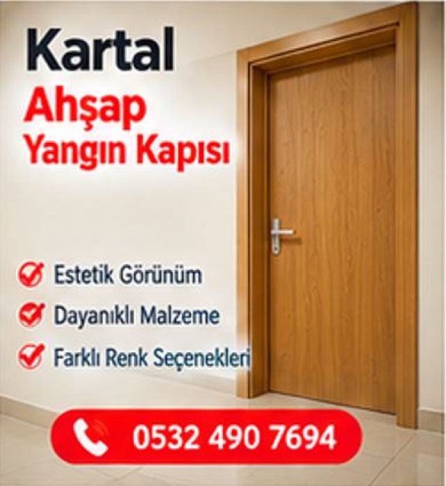 kartal Ahşap Yangın Kapısı